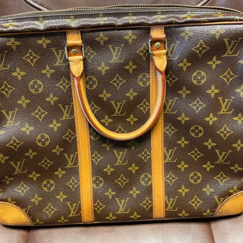 Authentic Louis Vuitton Bag Porte Documents Voyage Monogram briefcase laptop LV
